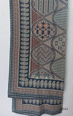 Brick Red Jaipur Cotton Printed Yoke Churidar Set