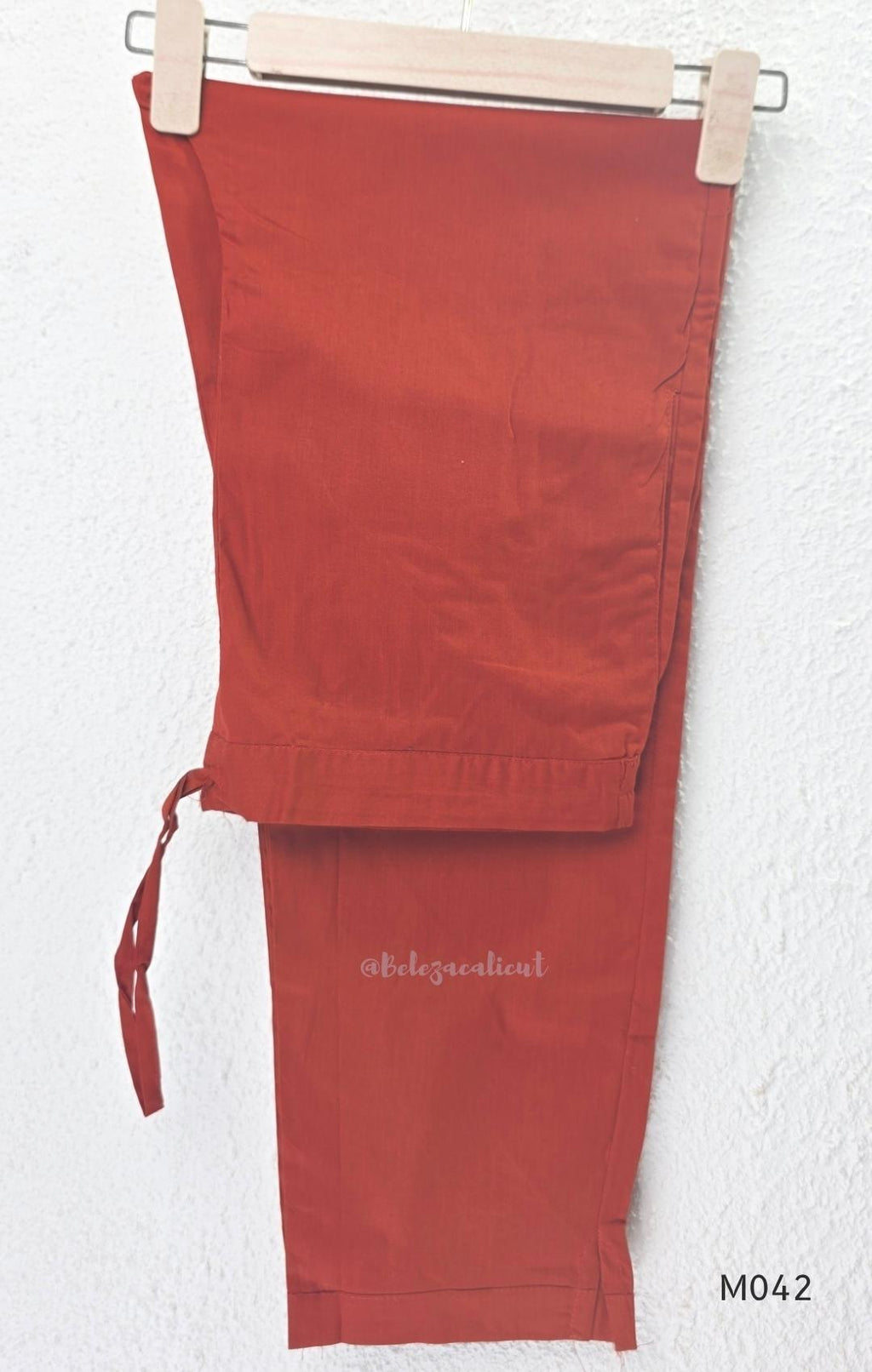 Brick Red Jaipur Cotton Printed Yoke Churidar Set