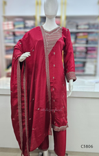 C3806_SilkBlendEmbroideredStraightSuitSet_10