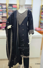 C3806_SilkBlendEmbroideredStraightSuitSet_4