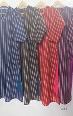 Cotton women’s ethnic top in stripe and floral print patterns with V-neck, straight fit, and everyday kurti-style design.
