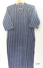Cotton women’s ethnic top in stripe and floral print patterns with V-neck, straight fit, and everyday kurti-style design.