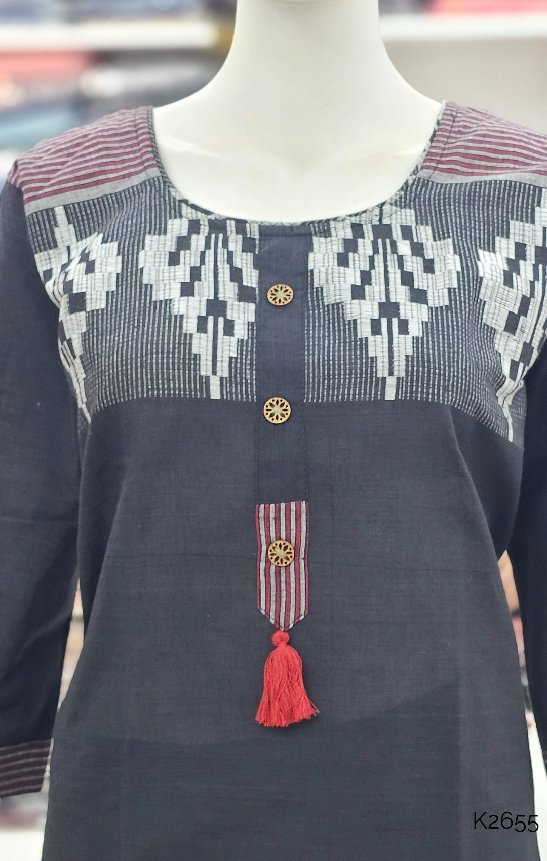K2655_KTP_CharcoalblackCottonStraightKurti_3