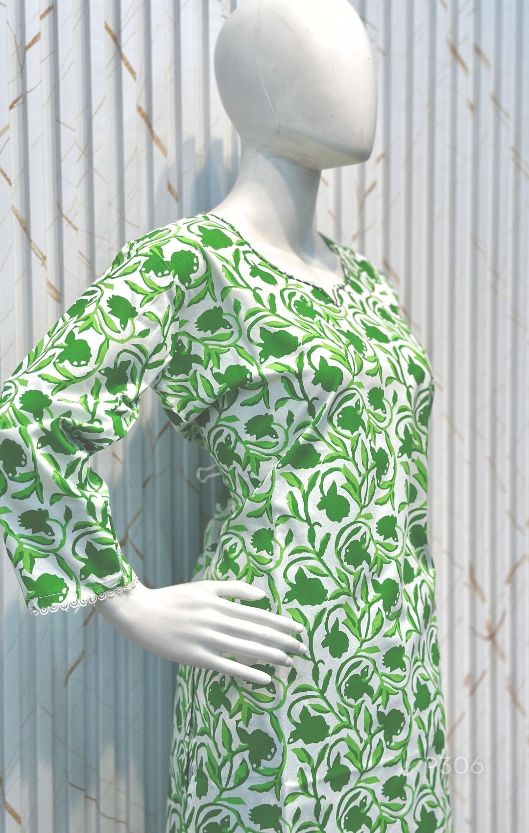 Leaf Whisper Cotton Kurta Set_1