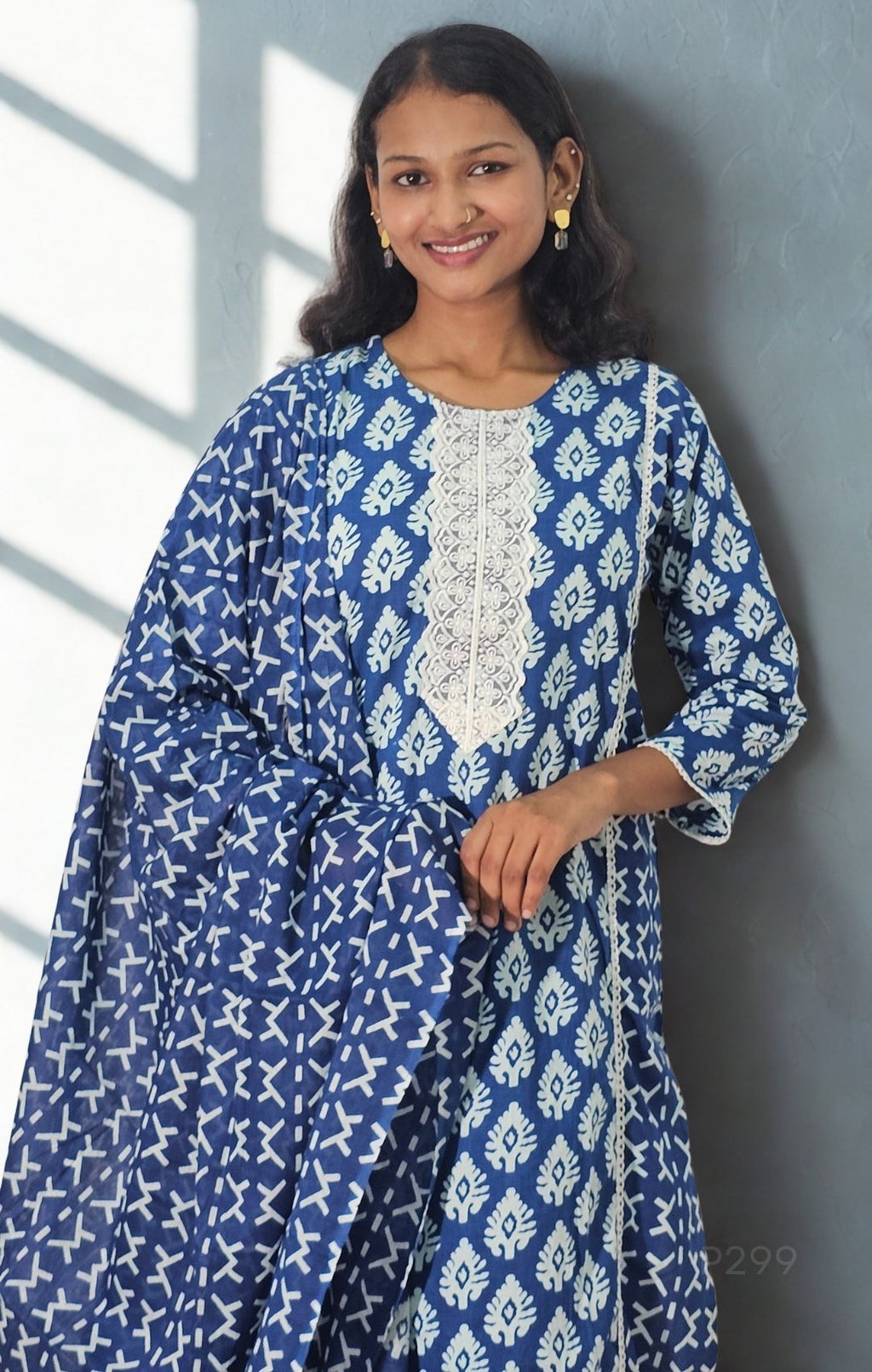 Indigo Grace Cotton Printed Set_5