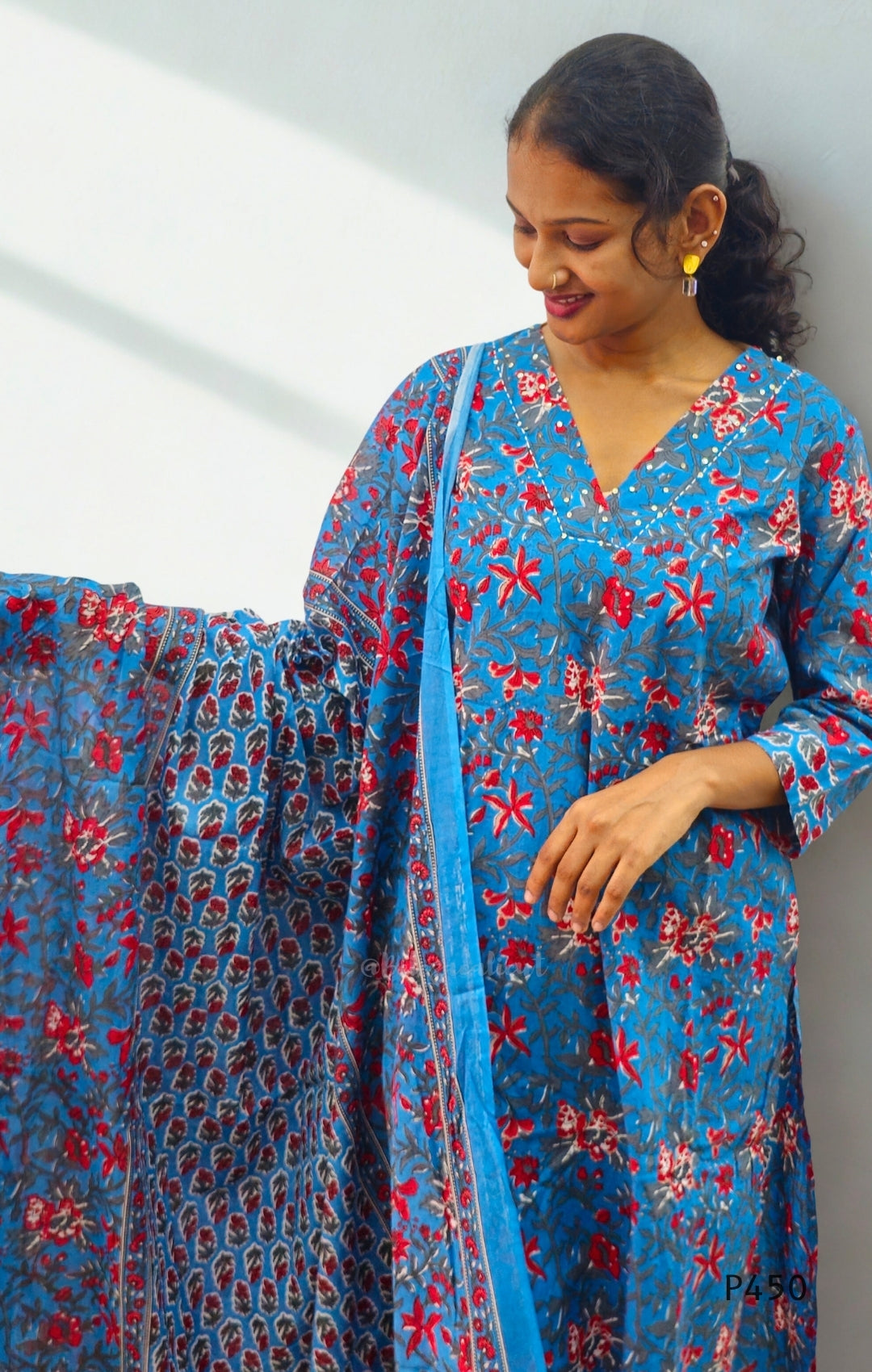 P450_BlueCottonFloralPrintedSet_1