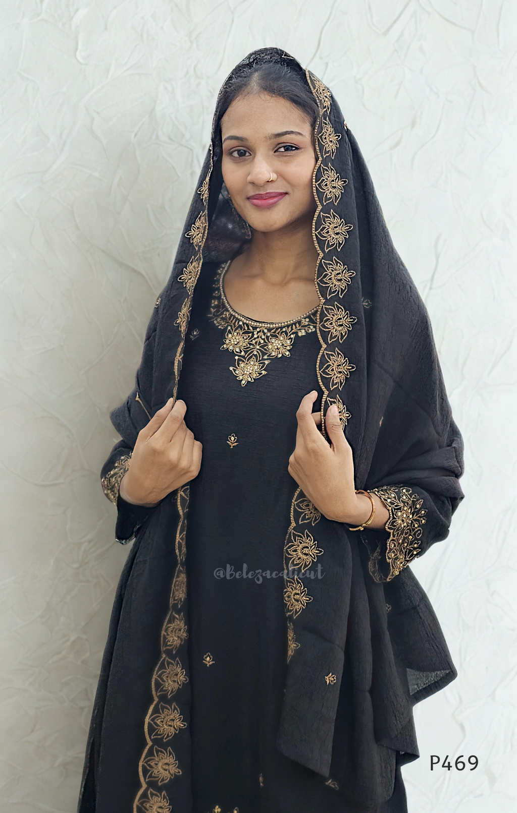 Crushed Silk Embroidered Festive Kurta Set – Teal / Mustard / Black / Rust